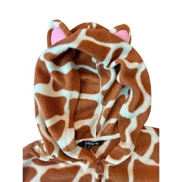 Follow Me Giraffe Hooded Onesie Pajamas Women’s Small - Picture 2 of 4